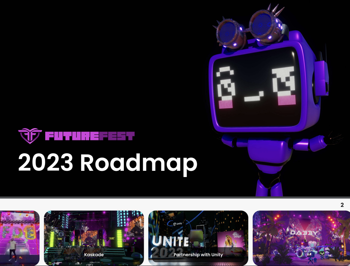 Future Fest home screen showing a character with a designed hat