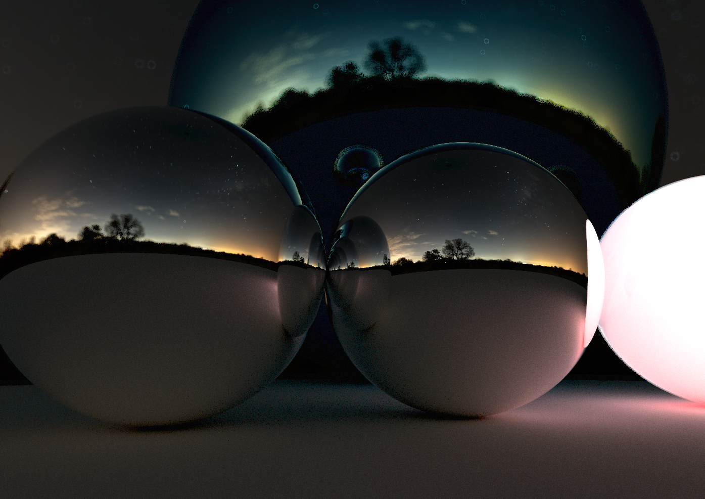 Sample render produced by the path tracer